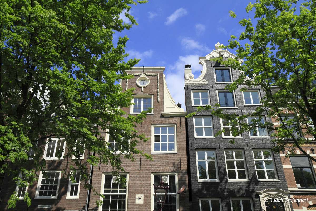 Houses in Amsterdam, Holland