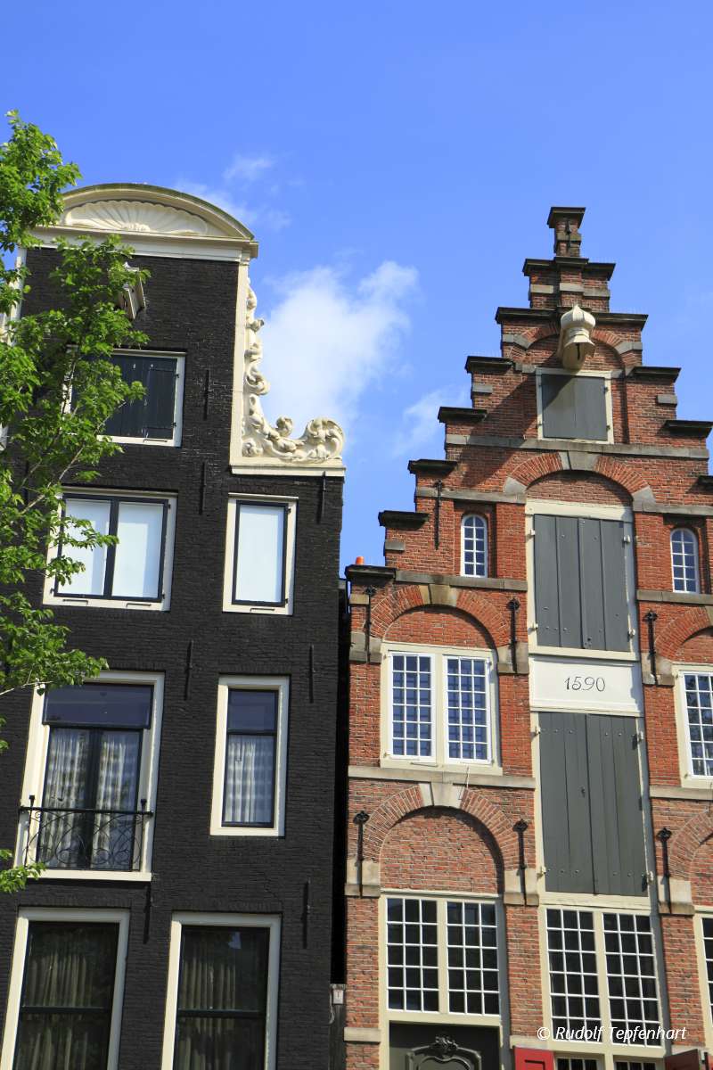 Houses in Amsterdam, Holland