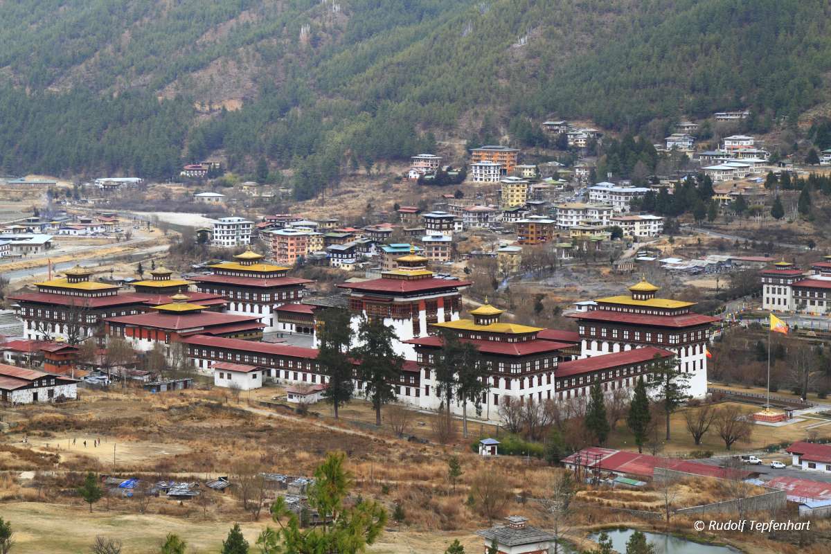 Tashichho Dzong in Thimphu