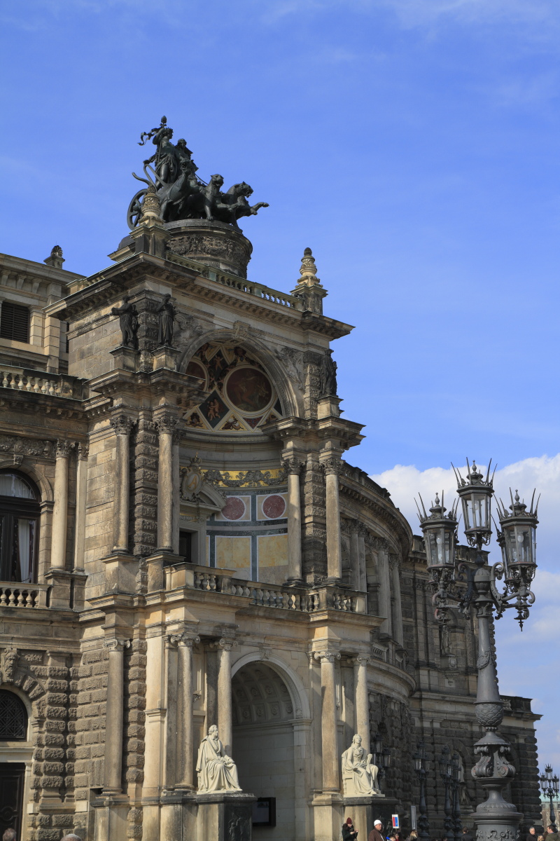 The Semperoper - the Opera House of the Saxon State Opera Dresde