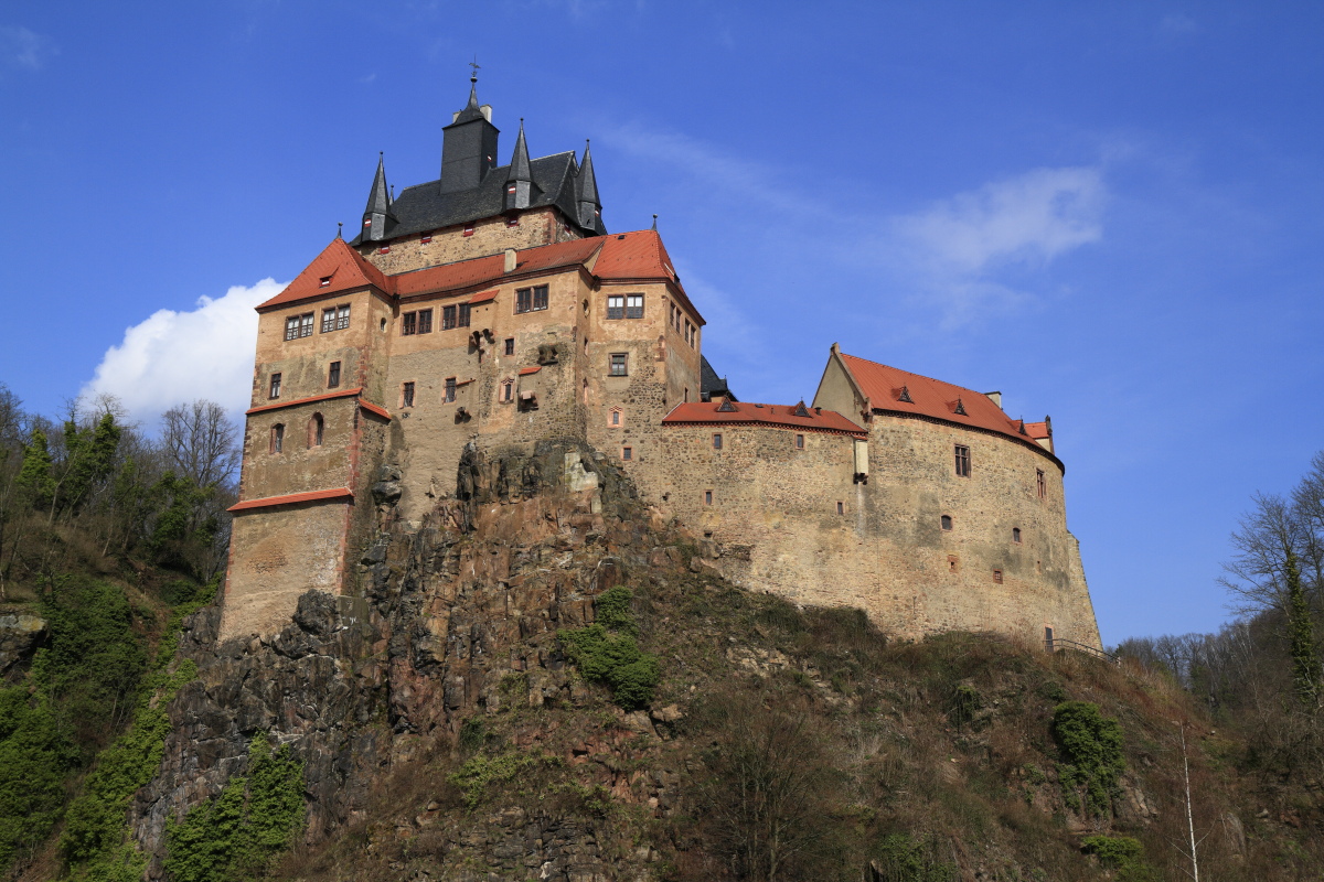 Kriebstein castle near Waldheim in Saxony, Germany