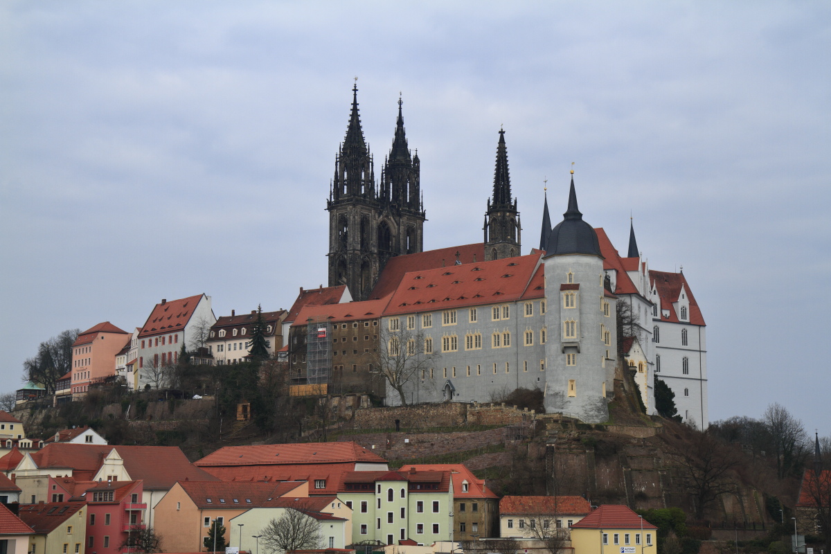 Panorama of picturesque historic city of Meissen, Saxony, German