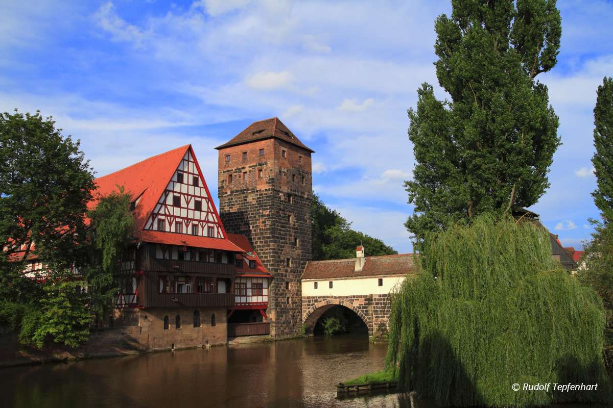 Panoramic view of Old Town in Nuremberg