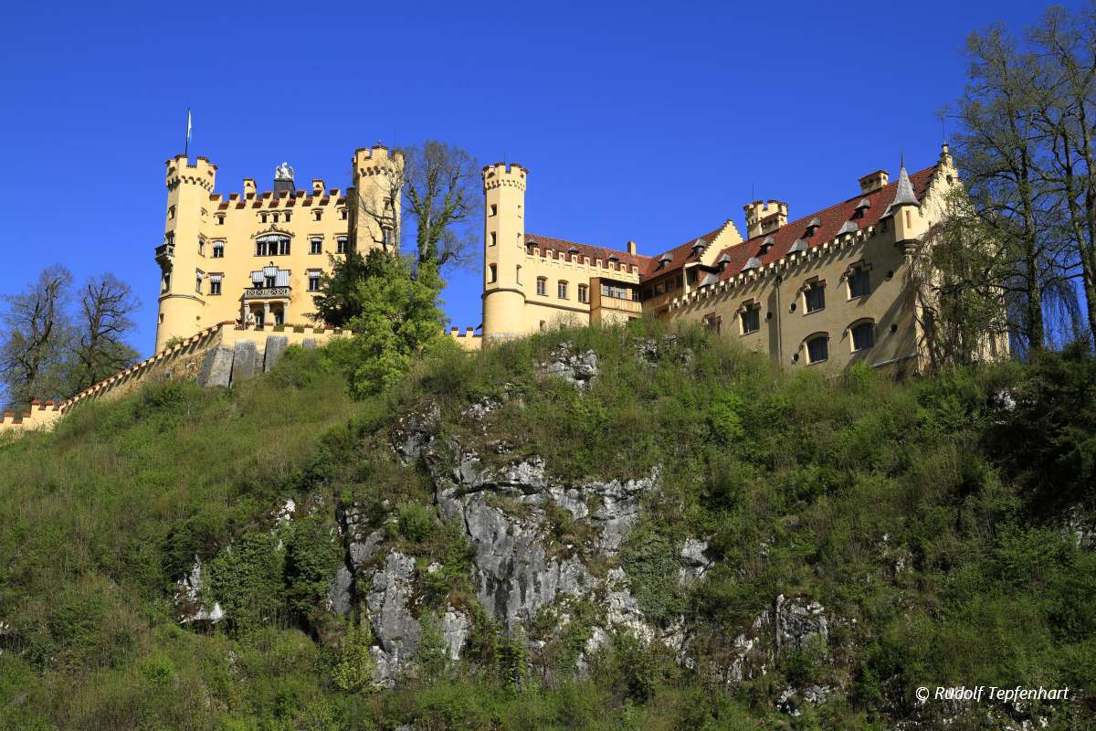 Hohenschwangau Castle in the Bavarian Alps