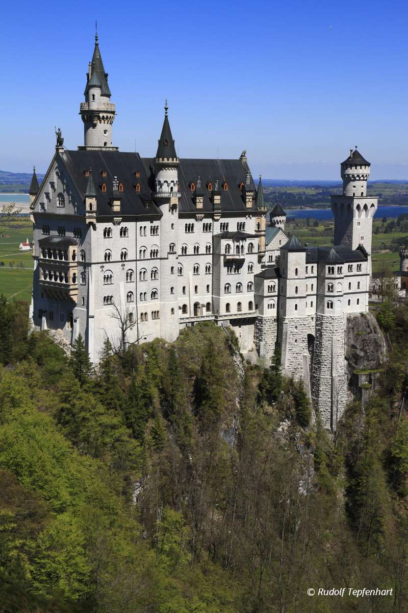 Neuschwanstein Castle in the Bavarian Alps