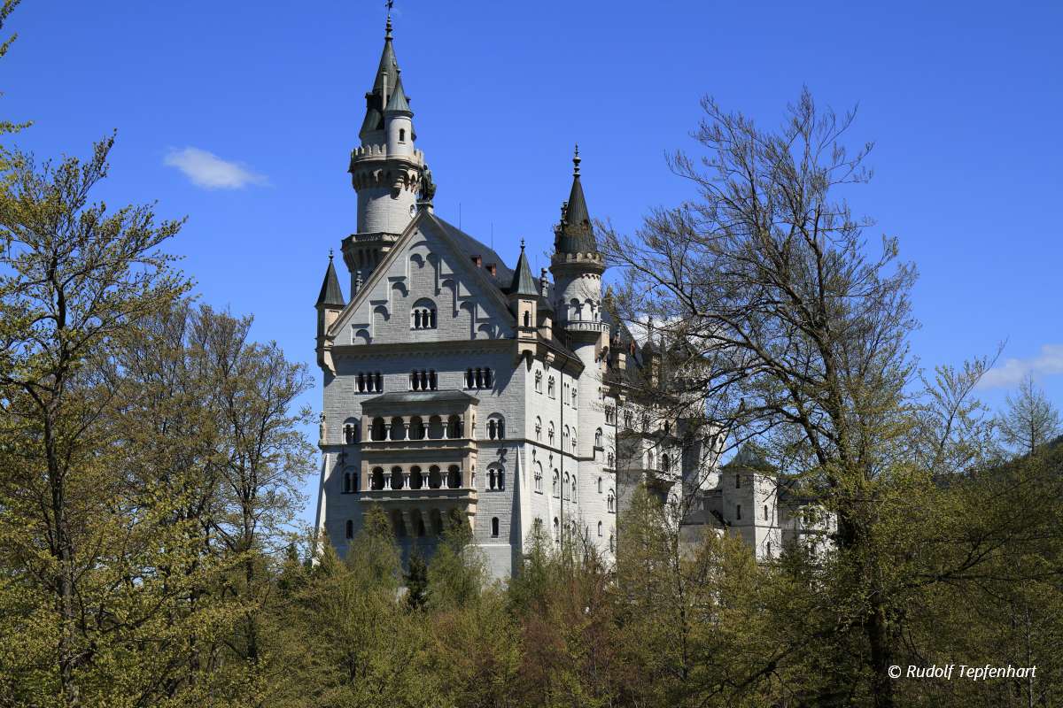Neuschwanstein Castle in the Bavarian Alps