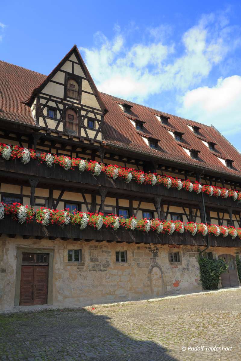 The 15th century Alte Hofhaltung in Bamberg