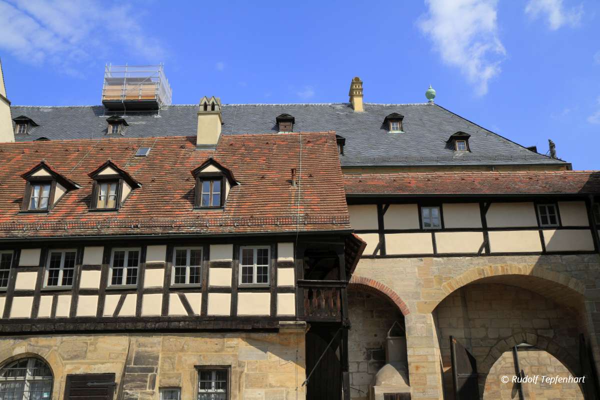 The 15th century Alte Hofhaltung in Bamberg