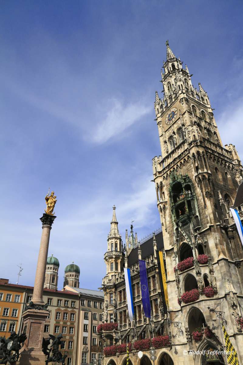 New Town Hall (Rathaus) in Marienplatz