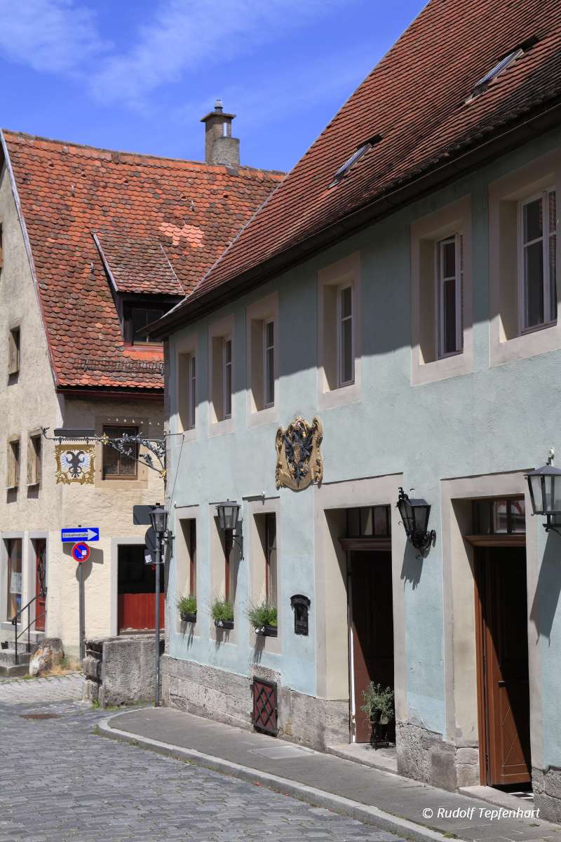 Beautiful streets in Rothenburg ob der Tauber