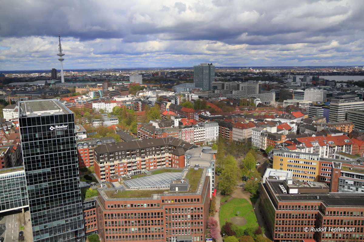 Aerial view of Hamburg