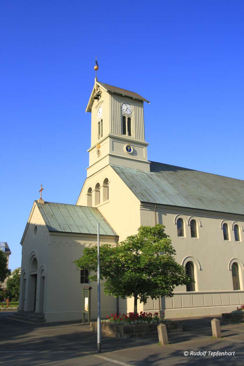 The cathedral in Reykjavik