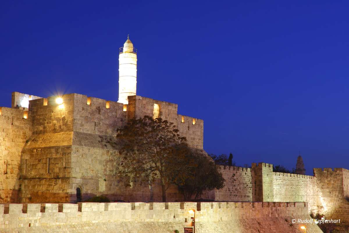 The old city wall of Jerusalem