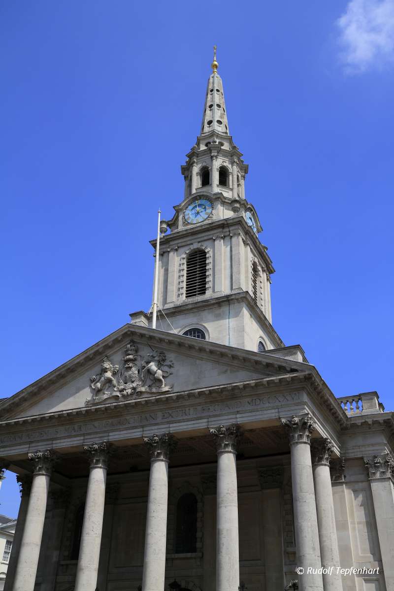 The church of St Martin's in the Fields London