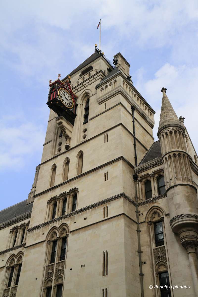 The Royal Courts of Justice in London.
