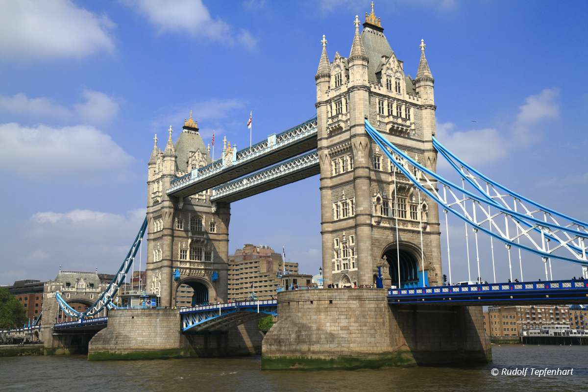 Tower Bridge over the River Thames in London