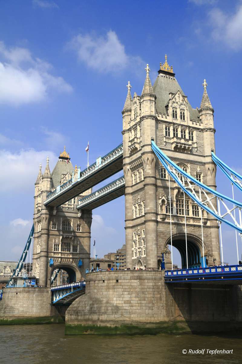 Tower Bridge over the River Thames in London