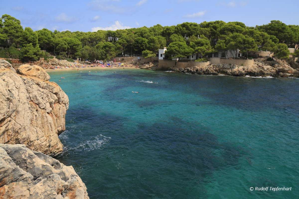 beautiful beach with turquoise sea water, Cala Gat, Majorca, Spa