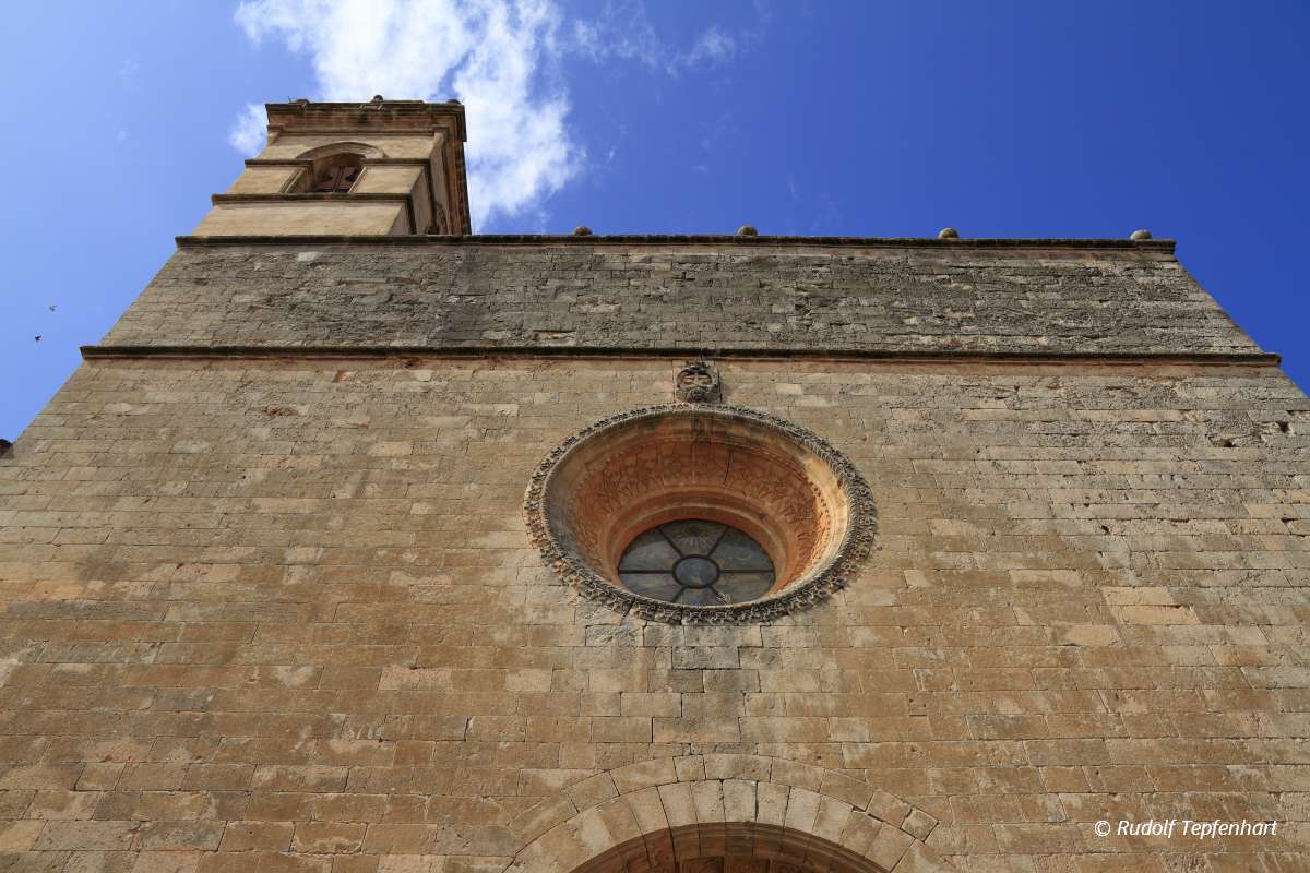 Convent de Sant Bernadí  in the heart of Petra village, Mallorc
