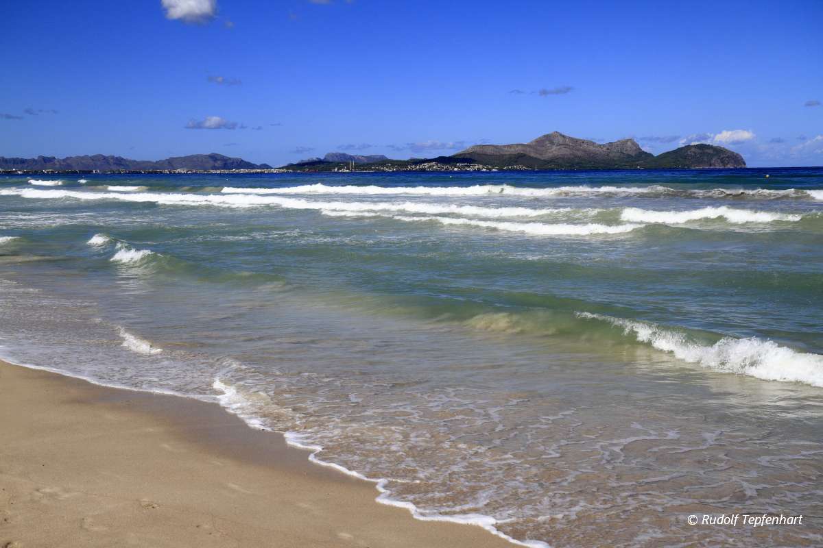 Platja del Muro beach in Mallorca Balearic Islands, Spain