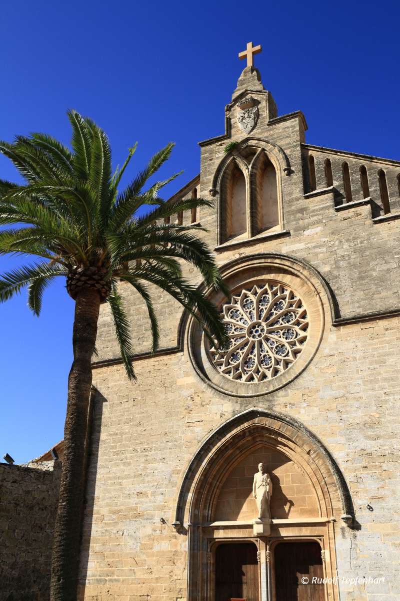Sant Jaume cathedral in Alcudia,  Mallorca, Balearic Islands, Sp