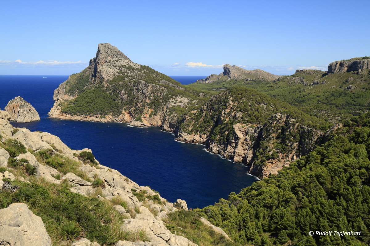 Beautiful panoramic view of Mirador es Colomer, Mallorca, Balear