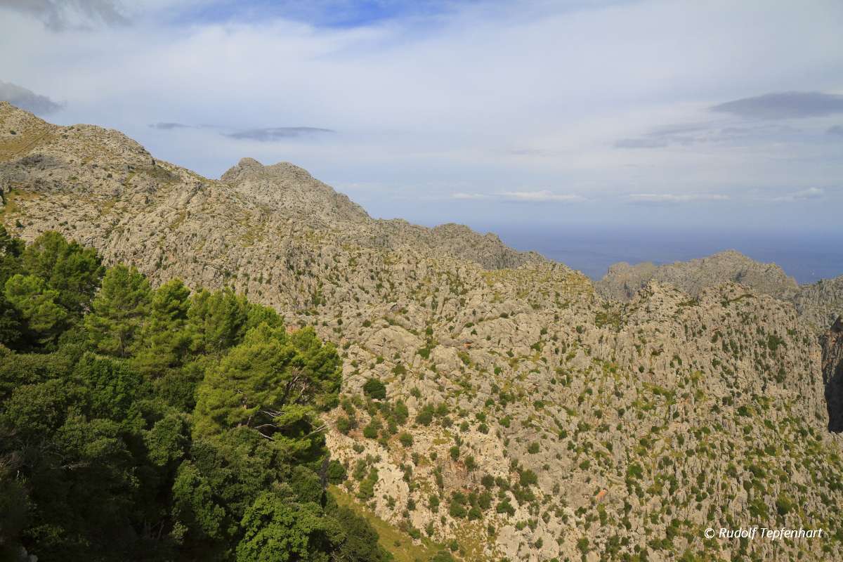 Beautiful panoramic view of Mirador es Colomer, Mallorca, Balear