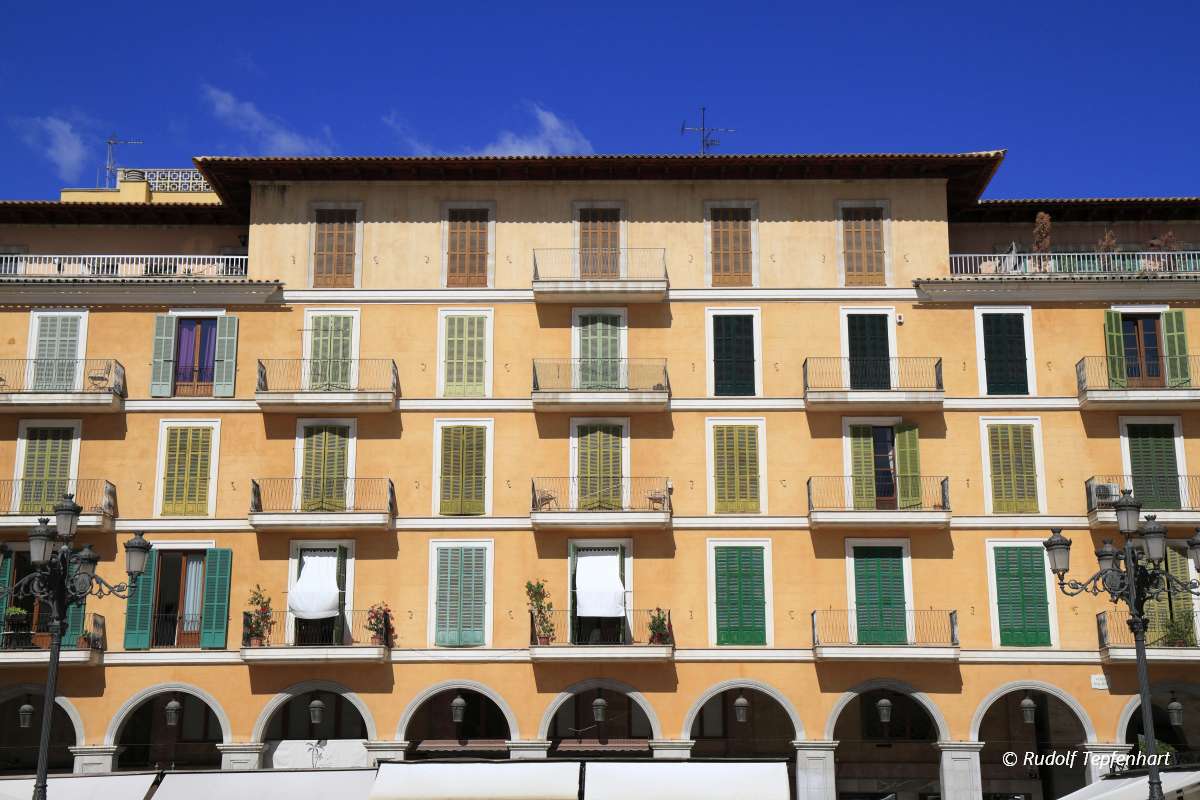 House Facades, Palma de Mallorca,  Spain