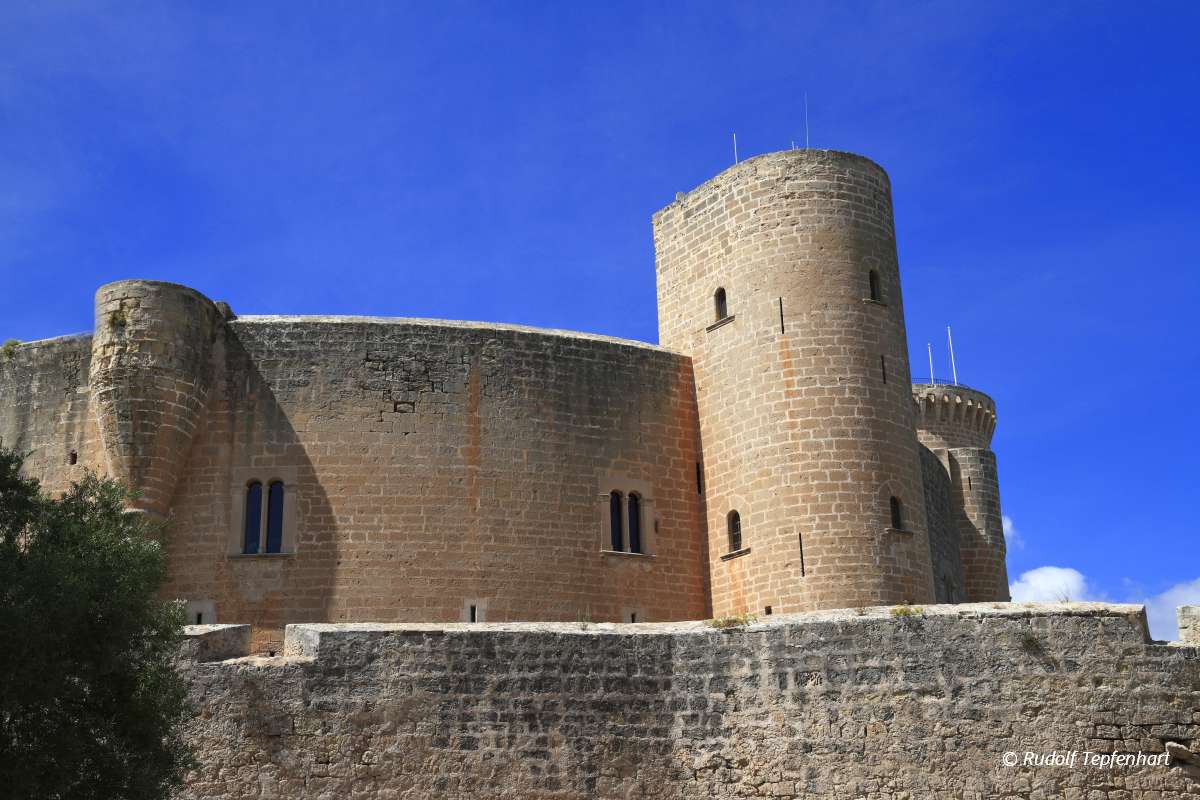 Medieval castle Bellver in Palma de Mallorca, Spain