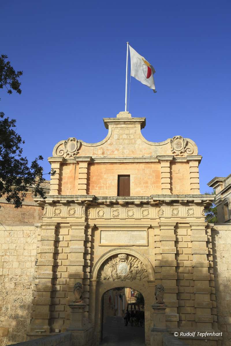 The Main Gate of Mdina, Malta