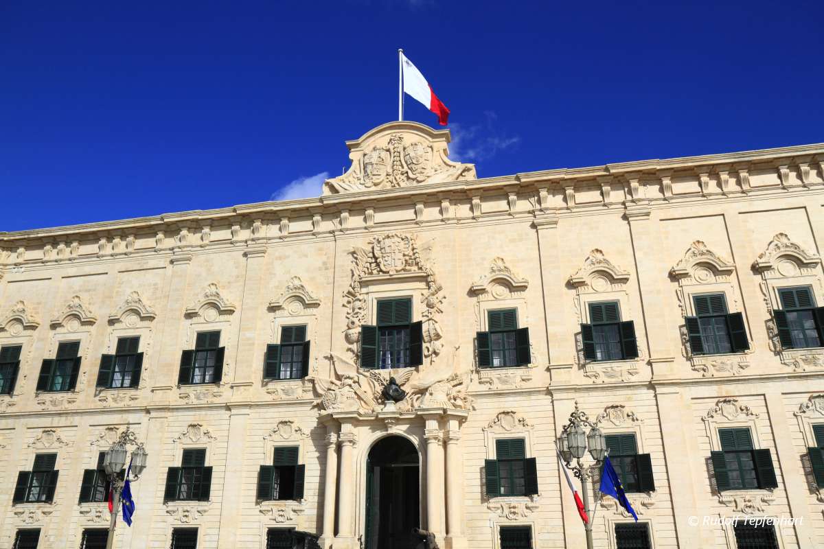 Auberge de Castille in Valletta, Malta