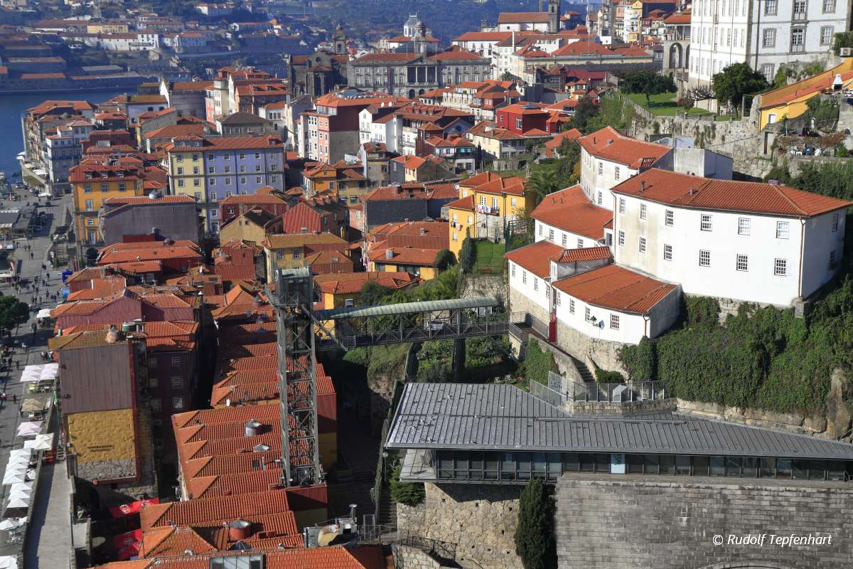 Panoramic view of old town of Porto, Portugal