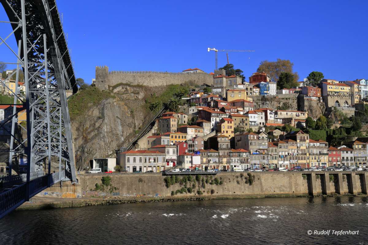 The Dom Luis I Bridge across the River Douro in Porto