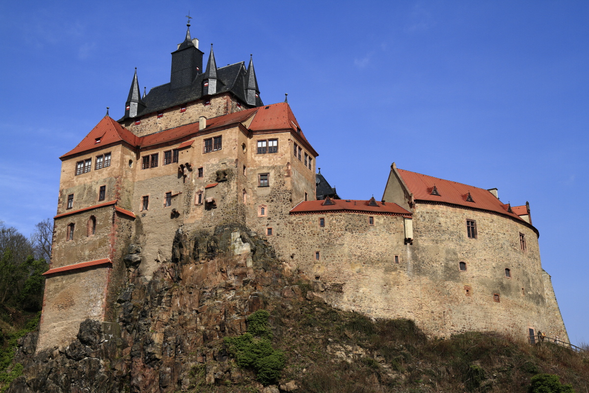 Kriebstein castle near Waldheim in Saxony, Germany