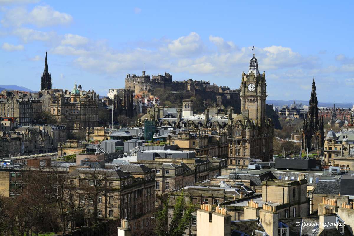 View over Edinburgh, Scotland