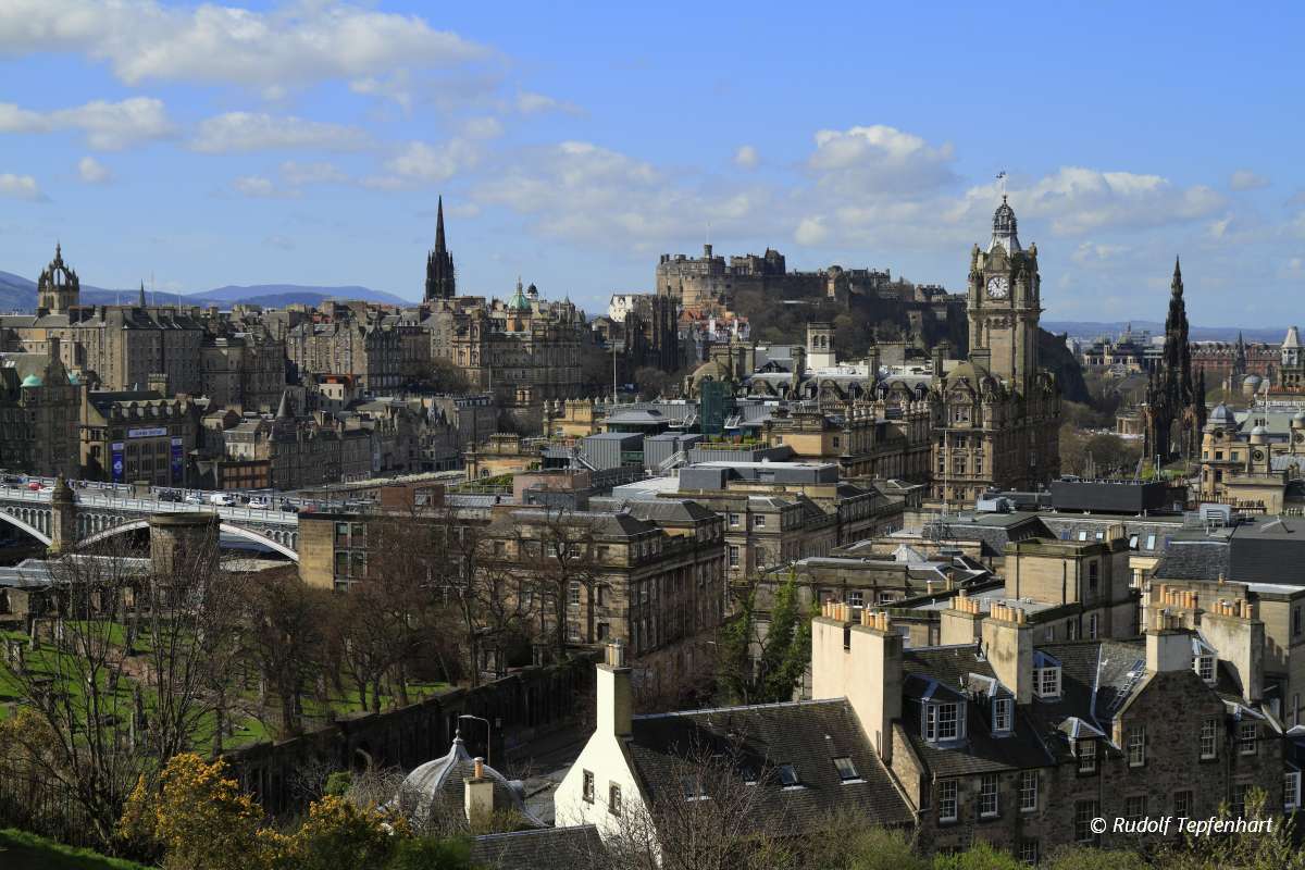 View over Edinburgh, Scotland
