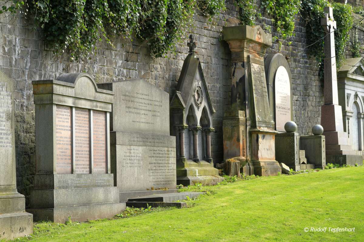 Old graveyard in Glasgow, Scotland, UK