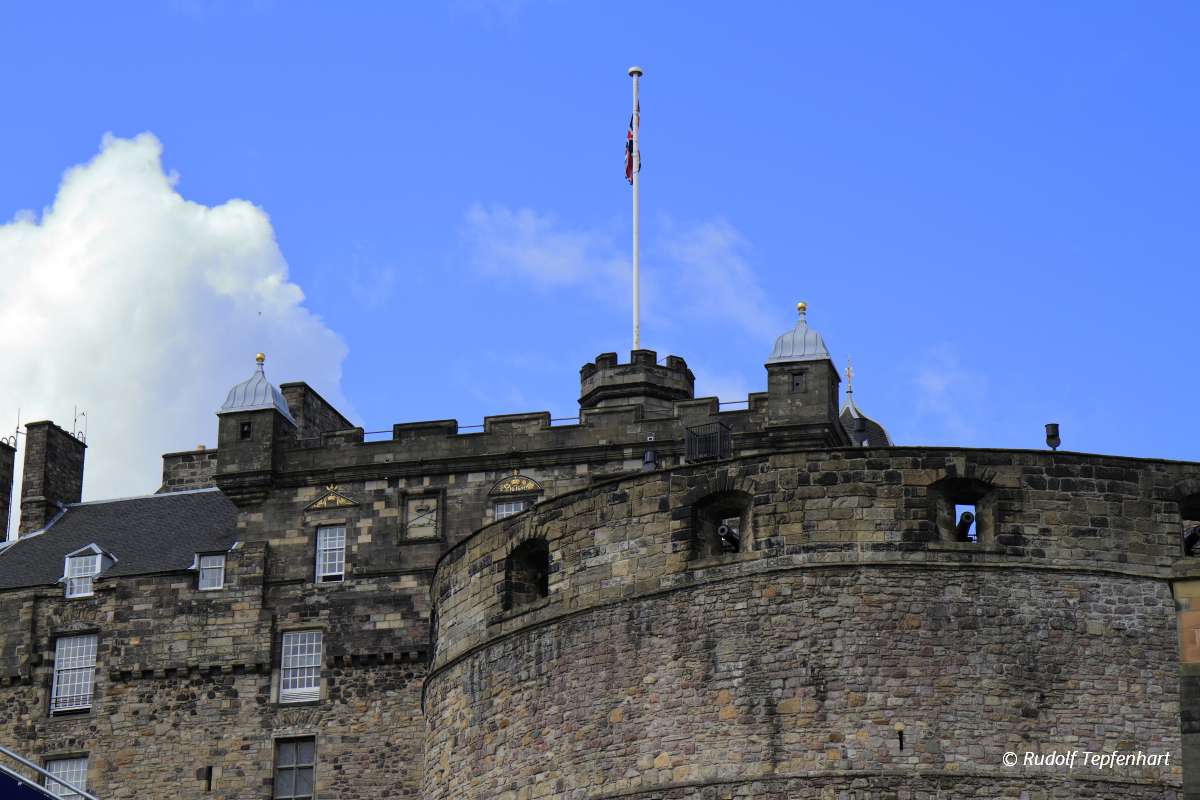 Edinburgh castle in Scotland