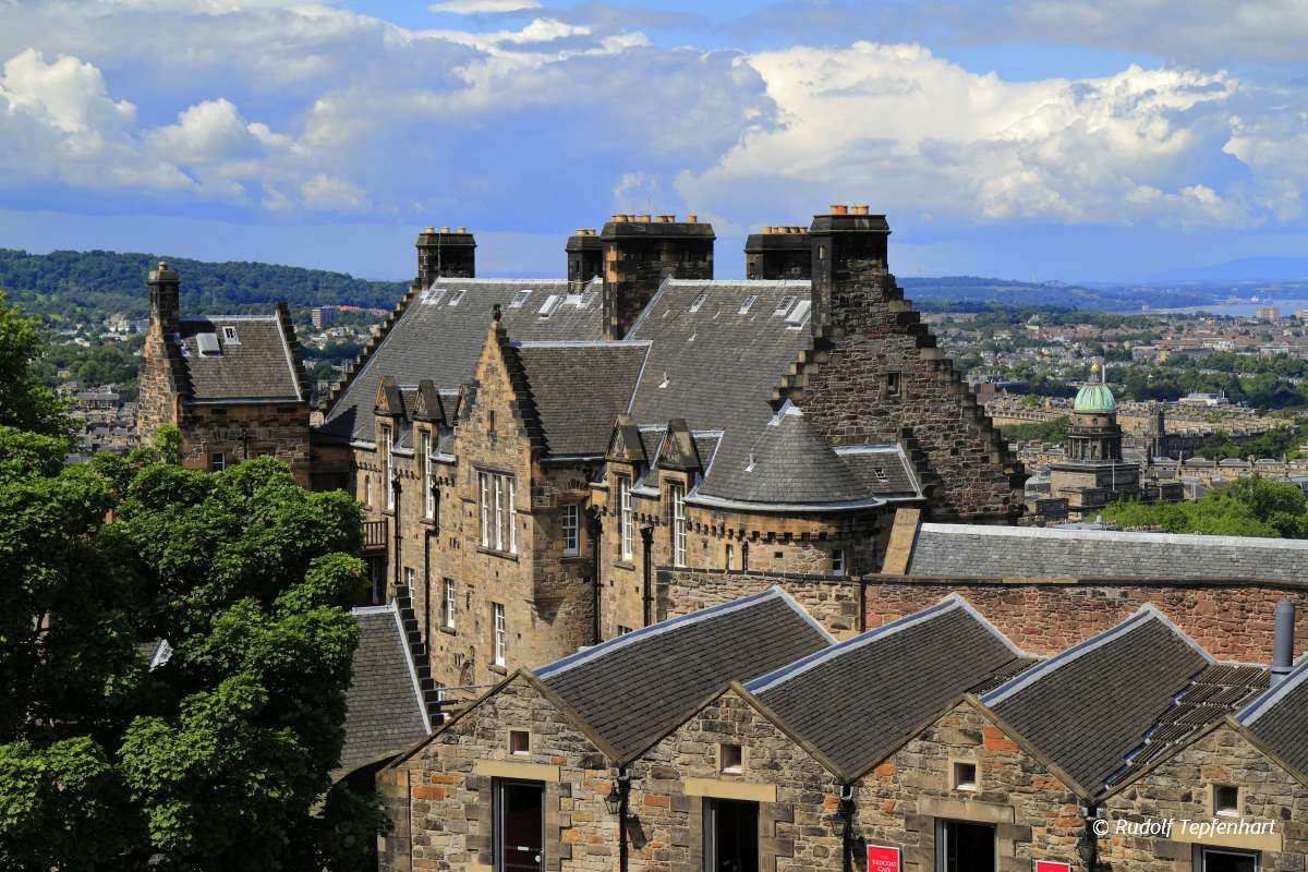 Edinburgh castle in Scotland