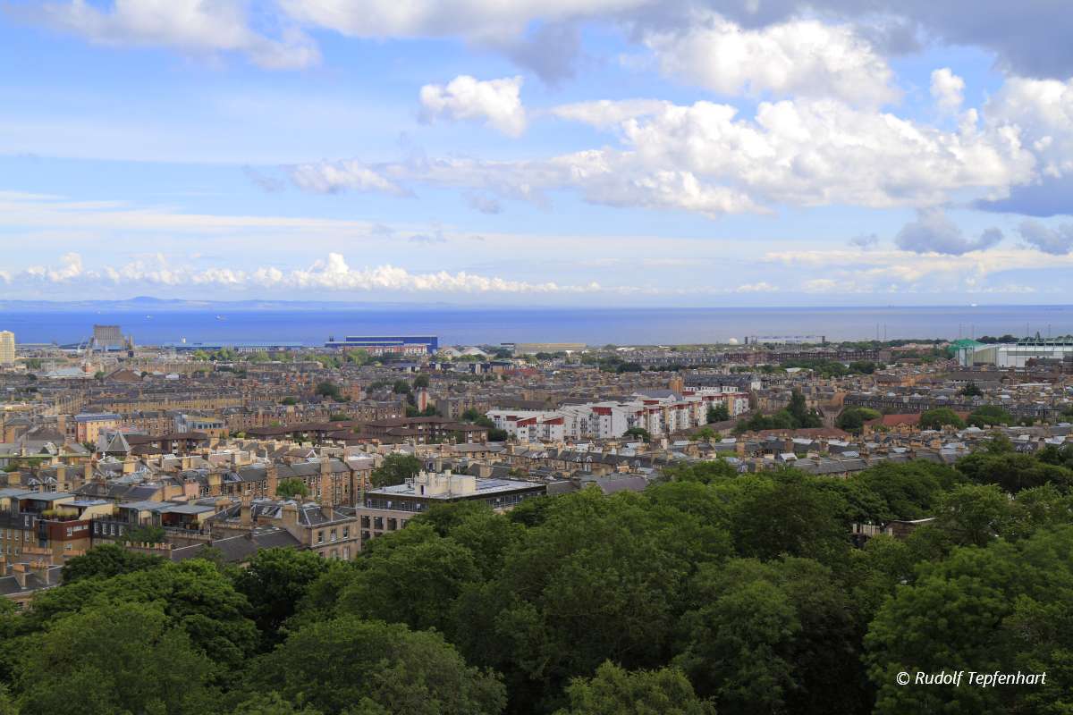 A view over Edinburgh from Calton Hill, Scotland